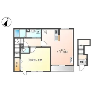 モデルナⅡ【2階】の間取り