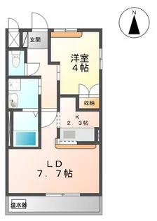 グローブ コート【1階】の間取り