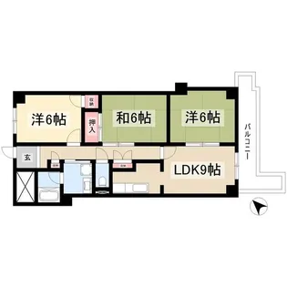 マリポーサ上田【3階】の間取り