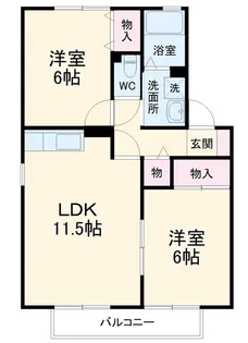 マリーガーデン【2階】の間取り