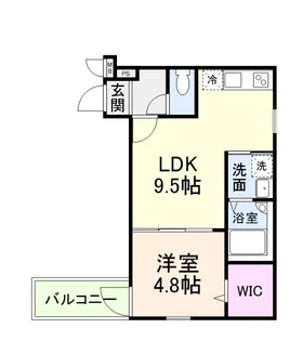 フジパレス和泉大宮【102号室】の間取り