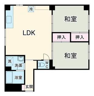 クロノス浦和駒場【2階】の間取り