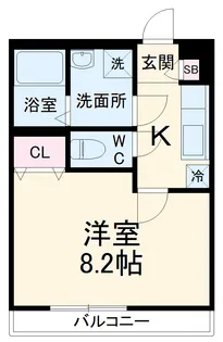 リブリ・メゾン・樹【0205号室】の間取り