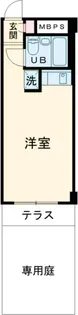 ライオンズマンション太子堂第2【1階】の間取り