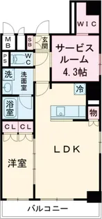 レジェンダリーコート赤羽ANEX【1002号室】の間取り