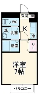 アムールHills【103号室】の間取り