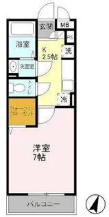 パピヨン八王子みなみ野【02010号室】の間取り