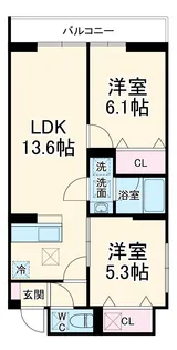 NOBLE RAFFINER東大宮【1階】の間取り
