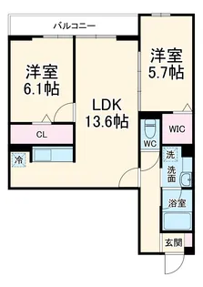 NOBLE RAFFINER東大宮【3階】の間取り