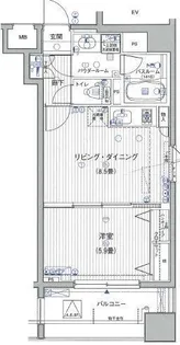 ラグジュアリーアパートメント三ノ輪【204号室】の間取り