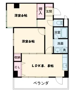 プレジオ伏見久我【4階】の間取り