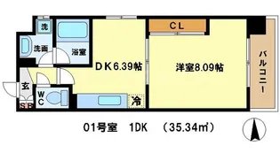 プラネシア星の子四条西洞院【10階】の間取り