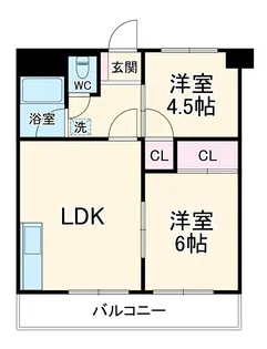 わらびマンション【9階】の間取り