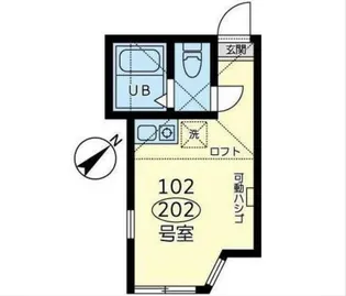 ユナイト久地ジェットビームオペラ【2階】の間取り