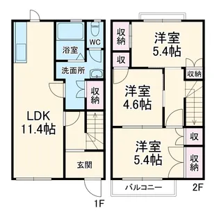 クレッシェンド【103号室】の間取り