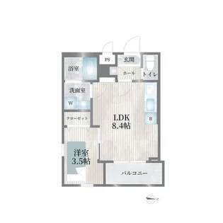 Cherim志賀本通brise【101号室】の間取り