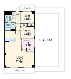 行徳ホワイトハイツ【5階】の間取り
