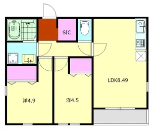 N's ROOM【3階】の間取り