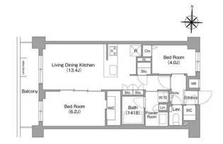 コンフォリア・リヴ永福町【1階】の間取り