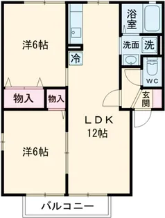 フラワーレジデンスヴェガ【203号室】の間取り