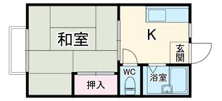 南峰岸ハウスⅠ【201号室】の間取り