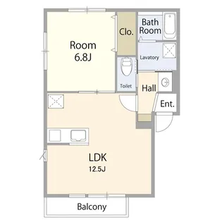 レガロ前原Shiki【201号室】の間取り