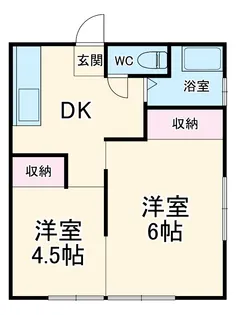 ツカサハイツ【1階】の間取り