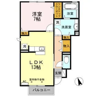 ヴェルドミールⅠ【1階】の間取り