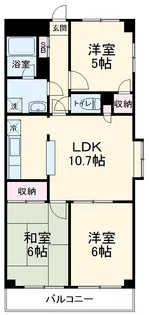 カーサソプラ【303号室】の間取り