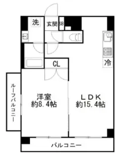カルディア西馬込【5階】の間取り