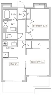PLENDY-HILLS高幡不動【2階】の間取り