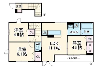 シャルマンいずみ【2階】の間取り