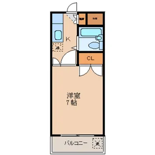 パールハイツ立川【4階】の間取り