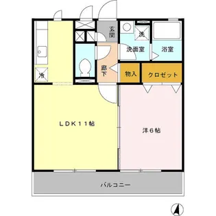 ラフィネ・タウン Ⅰ【3階】の間取り