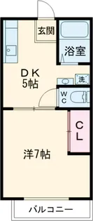 ルセーヌ用賀【202号室】の間取り