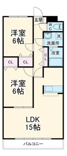 シャルム名東【2階】の間取り