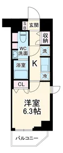 LUXENA勝田台【1階】の間取り