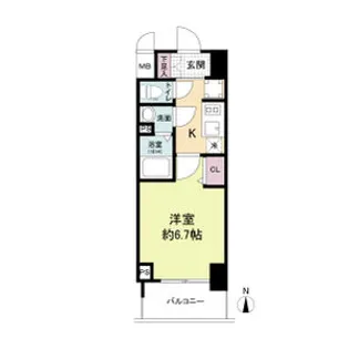 ArtizA淡路【14階】の間取り