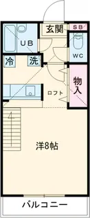 グランヒルズB【2階】の間取り