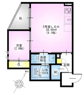 REGALEST 柏泉町【1階】の間取り