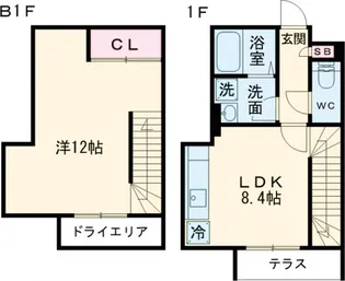 グランパセオ目黒洗足【0101号室】の間取り