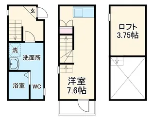 Dream Stage HT Iwakura【101号室】の間取り