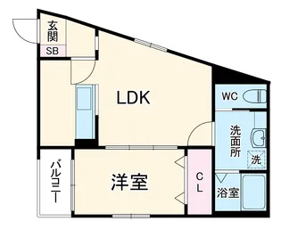 the GARDEN 金山【1階】の間取り