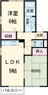 リバーサイドハウス【2階】の間取り