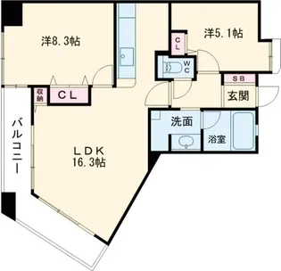 アパガーデンパレス高崎【3階】の間取り