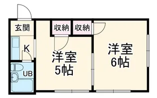 ベルモント池田町【6号室】の間取り