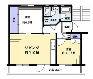 磯辺第一住宅団地20棟【4F号室】の間取り