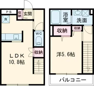 アリビオ五反野【2階】の間取り