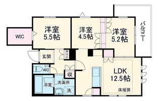 ジュモー大宮【2階】の間取り