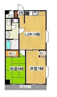 サニーガーデン【02010号室】の間取り